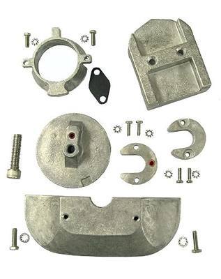 Aluminum Anode Kit for Mercruiser Sterndrive Alpha One Generation II Gen 2 1991 & Up Replaces 888756Q03 Read Product Description for Applications
