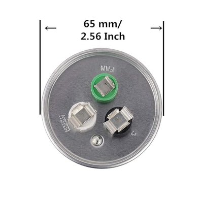 BOJACK 55+5uF 55/5MFD ±6% 370V/440V CBB65 Dual Run Circular Start Capacitor for AC Motor Run or Fan Start or Condenser Straight