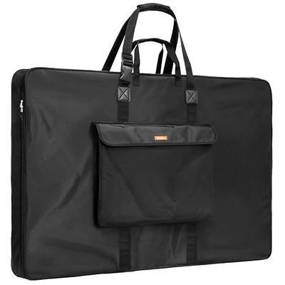 Nicpro Large Art Portfolio Bag 35 x 43 in, Nylon Artist Storage Case | Adjustable Shoulder Strap, Waterproof Carrying Bag for Professional Artwork Sketch Drawing Canvas Photography Poster