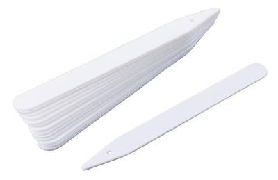 Delatanus 6 Inch Plant Markers, White - 100pcs