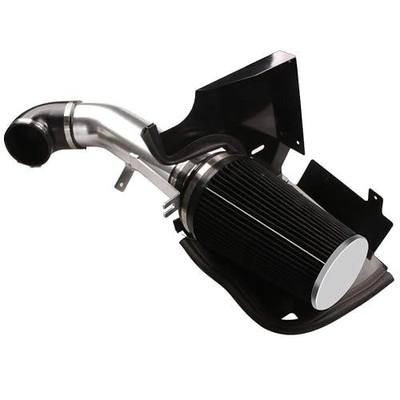 4" Cold Air Intake System + Heat Shield For 99-06 GMC/Chevy V8 4.8L/5.3L/6.0L / Silverado 1500/2500/3500 (Black)