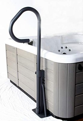Cover Valet Spa Side Handrail: Swivel with Soft Blue Led Mood Light