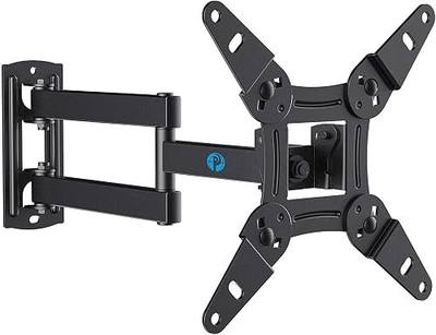 Pipishell Full Motion TV Wall Mount for Echo Show 21/15 and 13-43 Inch Flat Curved Screen TVs & Monitors, Max VESA 200x200mm up to 44lbs, TV Mount Wall Bracket with Rotation Swivel Tilt Extension