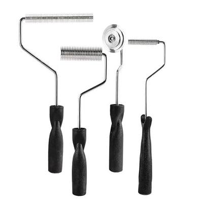 Fiberglass Roller Tools, 4pcs Laminating Rollers Aluminum Head, Fiberglass Bubble Paddle Tool for Bathtub Boat Repair