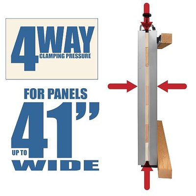 Panel Max Glue Press System, 43" Long with 4-Way Clamping Action