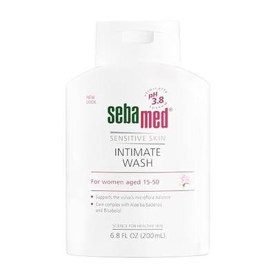 SEBAMED Feminine Intimate Wash pH 3.8 Balance With Aloe Vera Mild Organic Based Daily Cleansing Wash Feminine Hygiene 6.8 Fluid Ounces (200 mL)