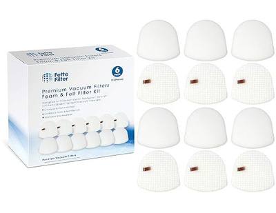Fette Filter – Pack of 6 Vacuum Filter Kit Compatible with Shark Navigator Zero-M Lift-Away Speed Upright Vacuum ZU560, ZU560C, ZU561, ZU562,UV480, UV572CCO, UV650, UV572 Compare to # XFFK560