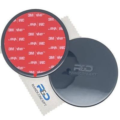 95mm Adhesive Dashboard Pad Mounting Disk with Adhesive for Suction Cup Phone Mount & for Garmin GPS Suction Mount | 3.74" Wide Diameter 2 Pcs