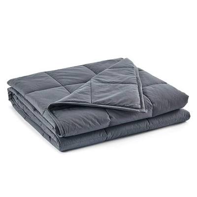 RelaxBlanket Weighted Blanket | 60''x80'',10lbs | for Individual Between 90-140 lbs | Premium Cotton Material with Glass Beads | Dark Grey