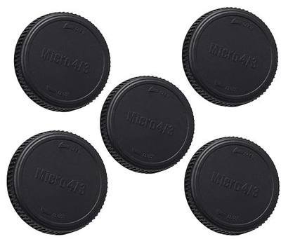 (5 Packs) M43 Rear Cap, MFT Rear Lens Cover, Rear Lens Cap M43, Micro Four Thirds Lens Back Cap, Compatible with Panasonic Lumix/Olympus Micro 4/3 Mirrorless Camera Lens