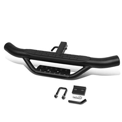 Auto Dynasty Universal 36 Inches Black Powdercoated Steel 2-Stage Tow Hitch Step Bar Board for 2 Inches Receiver Pickup Truck SUV Trailer