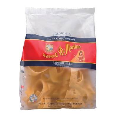 Pastificio Di Martino - Pappardelle Pasta 16oz (12 Packs), Non-GMO Organic Pasta Made in Italy with 100% Italian Durum Semolina Wheat - Healthy, Italian Pasta High in Protein & Fiber, Bronze Die