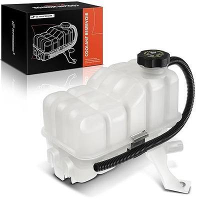 A-Premium Radiator Coolant Expansion Reservoir Overflow Tank W/Cap & Sensor | Compatible with Chevrolet Chevy Silverado 1500 2500 3500, Suburban, Tahoe & GMC Sierra, Yukon & Cadillac Escalade & Hummer H2