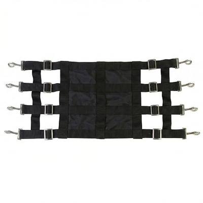 Southwestern Equine Premium Nylon Stall Guard for Horses (Black-Closed)