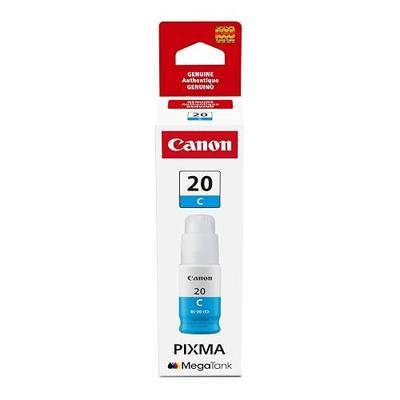 Canon Genuine GI-20 Cyan Ink Bottle, Compatible to PIXMA G6020 and G5020 MegaTank Printers