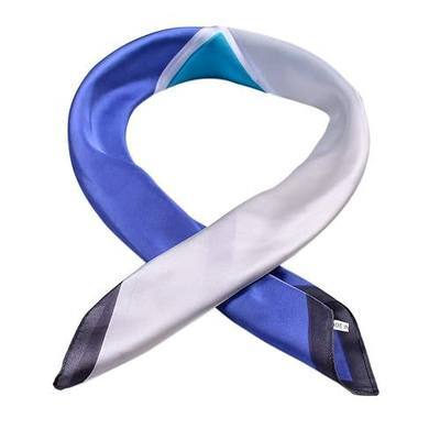 Head Scarf for Women Square Scarves Silk Like Neckerchief 70x70