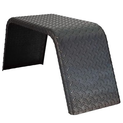 RecPro,14 Gauge Steel Diamond Plate | 32" x 10" x 13" | Axle | trailer fenders (2 Fenders) | Made in USA