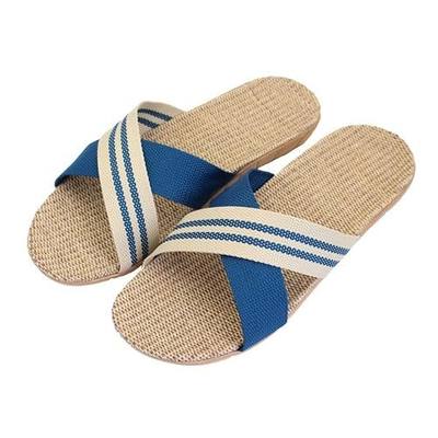 Hwayslon Fashion Unisex Linen Summer Beach Shoes Skidproof Indoor Slippers | Casual Slippers