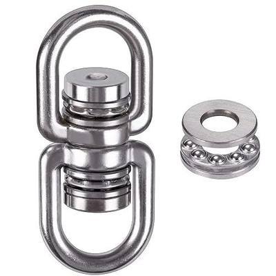 SELEWARE Bearing Swing Swivel, 360° Rotational Device Hanging Accessory for Web Tree Swing, Hammock Chair, Climbing Rope, Aerial Yoga, Kids Swing Swivel,Hold Up to 1200LB