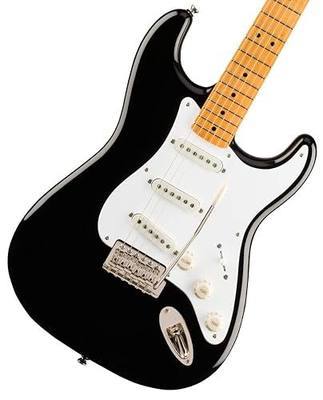 Squier Classic Vibe 50s Stratocaster Electric Guitar, with 2-Year Warranty, Black, Maple Fingerboard