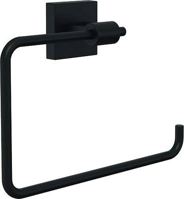Franklin Brass Hand Towel Holder | Square Matte Black Ring for Hanging Towels in Kitchen, Bathroom | Maxted Accessories