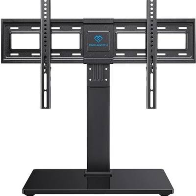 PERLESMITH Universal Swivel TV Stand Legs for 37-75 78 inch TVs, Height Adjustable Tabletop Mount Holds up to 99lbs, Table Television Stands for Livingroom & Bedroom, Universal VESA 600x400mm, PSTVS13