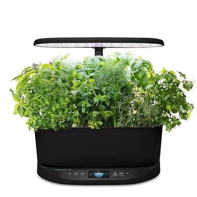 AeroGarden Bounty, Black | Indoor Garden with LED Grow Light, WiFi and Alexa Compatible