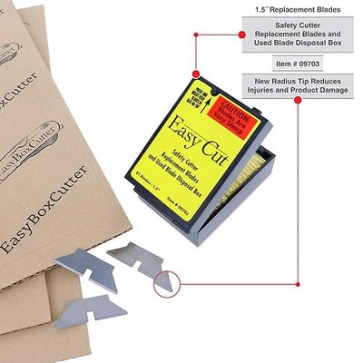81 Easy Cut/EZ Cutter Replacement Blades 09703 STD Blades Box (New Version)