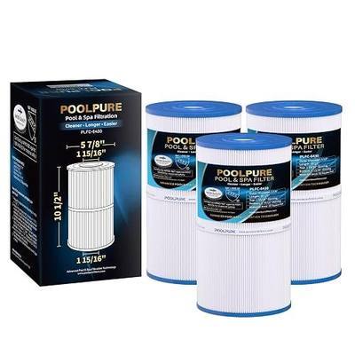 POOLPURE C-6430 Spa Filter Replaces 31489, PWK30, Filbur FC-3915, P/N0969601, 71825, 73178, 73250, 30 sq. ft. Hot Spring Spa Filter 3 Pack
