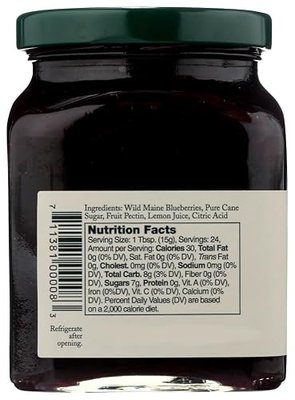 Wild Maine Blueberry Jam Spread 2 Bottles (12.5 OZ each)