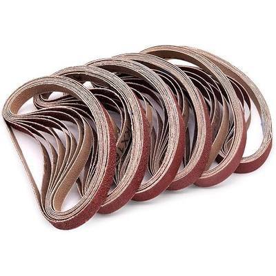 1/2 x 18 Inch Sanding Belts, 40,60,80,120,180,240 Grit, 48 Pack