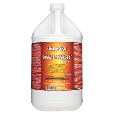 Wall Wash with Biosolv, Multipurpose Degreaser for Walls and Smoke Damage, Hard Surface Cleaner, 1-Gal Bottle