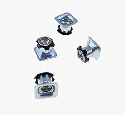 4 Pack Threaded Star Type 1"(OD) Square Tubing Insert 1/4-20 Threads S71-324