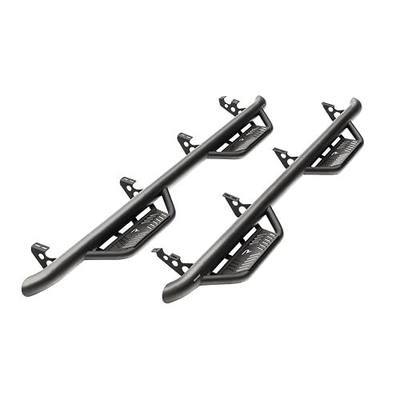 RealTruck Podium LG Steps for RAM | Cab Length, Stainless Steel, Textured Black | HPD2080CC-TX | Fits 2019-2026 RAM 2500/3500 (New Body Style) Crew Cab All Beds, SRW/DRW Gas/Diesel
