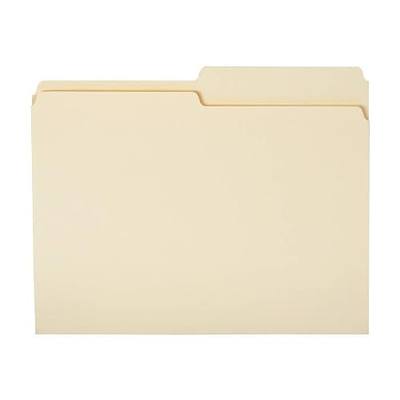Amazon Basics Manila File Folders, Letter Size, 1/2 Tab in Left and Right Positions, 8.5" x 11", 36-Pack