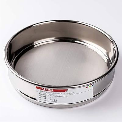 φ20×4.5cm 500 Mesh 304 Stainless Lab Sieves Economy Test Sieve 304 Stainless Steel Wire Cloth(0.0308mm)