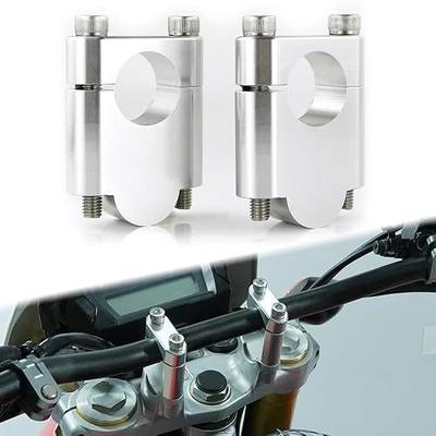 Xitomer 7/8'' 22mm Motorcycle ATV Dirt Bike Handlebar Risers With Clamps | Fit for Grom MSX125 / CRF 250L, KLR650, DRZ 400/S / V-Strom, FZ1 / FZ8, Handle Bar Clamps, CNC Aluminum, 40mm Rise