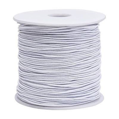 0.8 mm Elastic String Cord Thread Cords for Jewelry Making Bracelets Beading, 109 Yards, White