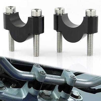 Xitomer 7/8'' Motorcycle ATV Dirt Bike HandleBar Risers Without Clamps | Fit For Grom MSX125 / CRF250L, Z125, DRZ400 / V-Strom, FZ16 TT-R230, 20mm Rise, For 22mm Hnadlebar, CNC Aluminum