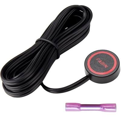 FARBIN Horn Push Button with Quick Connector, Momentary Switch with Wire | Momentary push button, with 3-meter wire, have adhesive on the back, easy to stick to any surface,diy electronics accessories