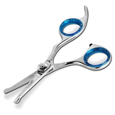 Laazar Straight Dog Grooming Scissors - Comfortable Around The Eyes Cat & Dog Scissors | Blunt Dog Trimming Scissors| Premium Stainless Steel | Grooming Scissors For Dogs - Small Dog Scissors