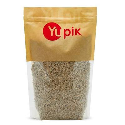 Yupik Roasted Sunflower Seeds, Unsalted, No Shell, 2.2 lb (35.2 oz), Gluten-Free, Vegan, Kosher, Shelled Seeds, Salt-Free, Source of Fiber & Iron, Plant-Based Protein, Savory Snack,For Baking,Topping
