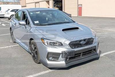 Replacement for 2018-2021 Subaru WRX & STi | EOS Plate Version 2 Front Bumper Tow Hook License Plate Relocator Mount Bracket Tow-443-V2 (Full Size)