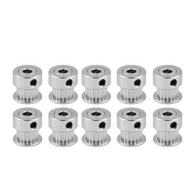 3Dman GT2 Pulley 20 Teeth 5mm bore for 6mm Width 20T Timing Belt Pulley Wheel Aluminum for 3D Printers - 10 PCS