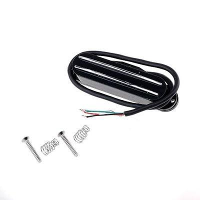 Musiclily Dual Hot Rail Pickup High Output Guitar Single Coil Sized Humbucker for Fender Squier Strat Electric Guitar, Black