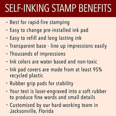Custom Round Self-Inking Teacher Stamps | 40 Designs | Motivational Teacher Phrases | Grading Made Easy | Classroom, Teacher and Library Book Stamps (Property of Flower)