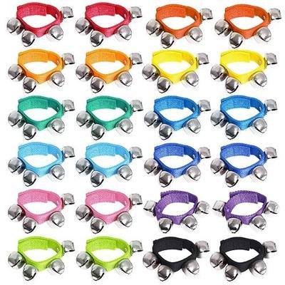 Augshy Jingle Bells, 24 Pcs Wrist Band Jingle Bells