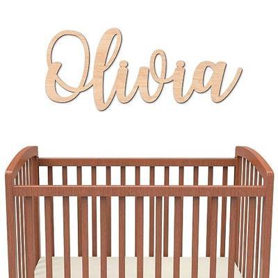Personalized Wooden Name Sign for Nursery Wall Letters Custom Baby Name Sign for Wall Room Decor