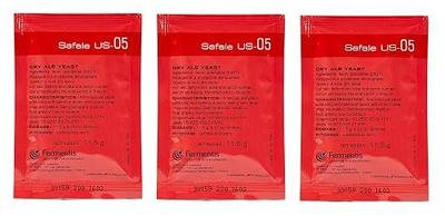 North Mountain Supply - FT-05-3 Fermentis SafAle US-05 Beer/Ale Yeast - Pack of 3 - Fresh Yeast