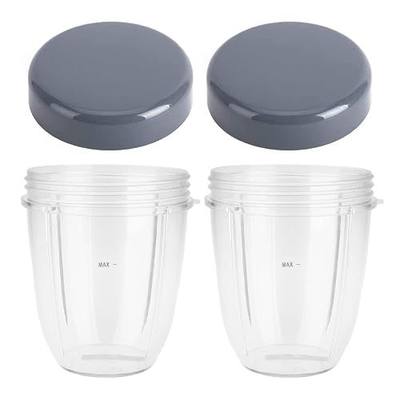 Blender Cups Replacement for Nutribullet Blender 18OZ Cup with Lid, Compatible with Nutribullet 600W 900W Blender Juicer (2Pack) | Compatible with Nutribullet 600W 900W Blender Juicer 18OZ Cups